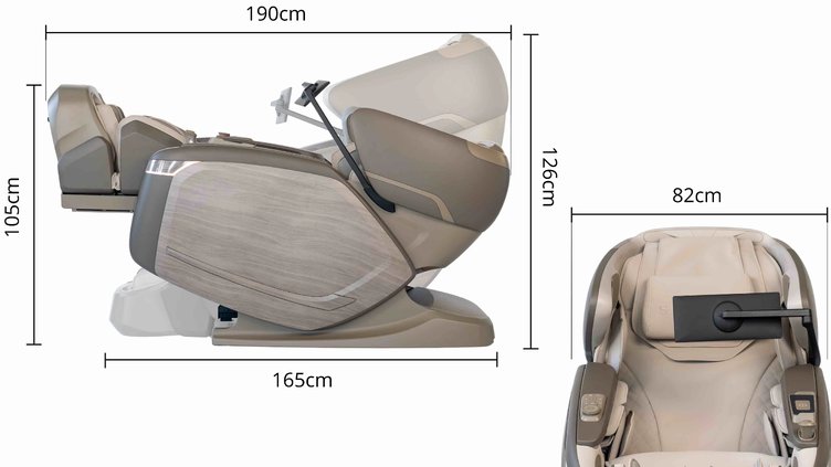 Масажне крісло Sidora Imperio Beige 15